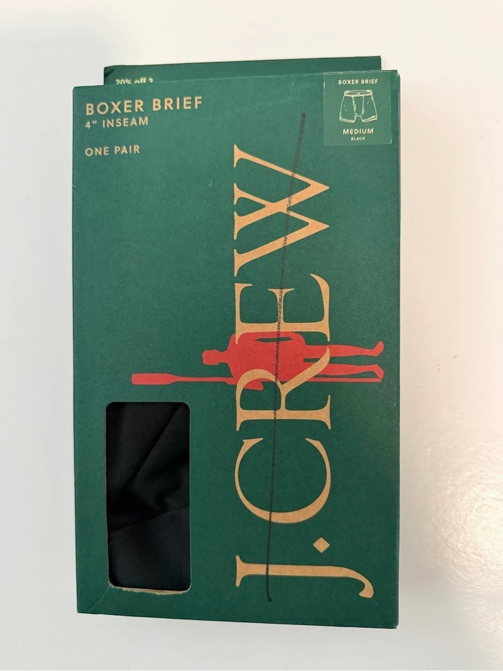 J.Crew Boxer Brief Black Size Medium Like New